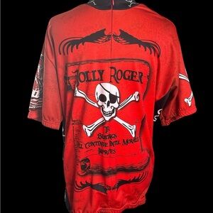 Red Skull Graphic Jersey Shirt